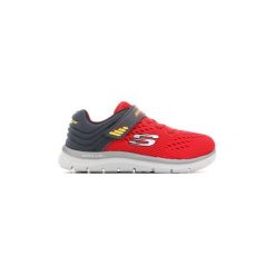 Buty Dziecko Skechers Skech-Lite-Micro 95054N-RDCC. Czerwone trampki dziewczęce Skechers, bez wzorów, bez zapięcia. Za 138,05 zł.