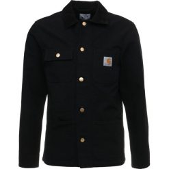 Carhartt WIP MICHIGAN CHORE COAT DEARBORN Kurtka wiosenna black/black. Czarne kurtki męskie marki Carhartt WIP, xl, bez wzorów, z bawełny, bez kaptura. W wyprzedaży za 349,30 zł.
