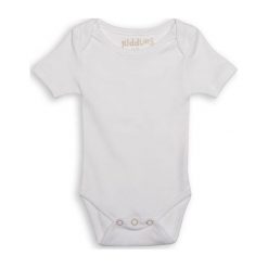 Body Everyday White 6-12 m. Białe body niemowlęce marki Juddlies, bez wzorów, bez rękawów. Za 29,37 zł.