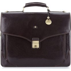 Teczka 39-3-012-3. Pomarańczowe aktówki damskie Wittchen, w paski, eleganckie, bez dodatków. Za 3299,00 zł.