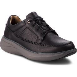 Półbuty CLARKS - Un Rise Lace 261369817 Black Leather. Szare półbuty skórzane męskie marki Clarks. W wyprzedaży za 349,00 zł.