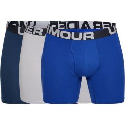 Under Armour Charged Cotton 6'' Boxerjock 3-Pack 1327426-400. Niebieskie bokserki męskie Under Armour, bez wzorów, z bawełny. W wyprzedaży za 149,99 zł.