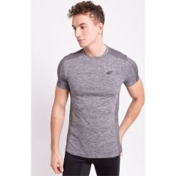 Koszulka treningowa męska TSMF004z - jasny szary melanż. Szare t-shirty męskie marki 4f, m, z nadrukiem, z dzianiny. W wyprzedaży za 79,99 zł.