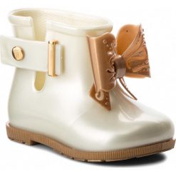 Kalosze MELISSA - Mini Melissa Sugar Rain Bb 32388 White/Gold 53310. Białe kalosze dziewczęce Melissa. W wyprzedaży za 199,00 zł.