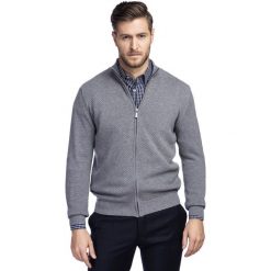 Sweter VILFRIDO SWPR000159. Szare swetry męskie Giacomo Conti, m, bez wzorów, z jedwabiu, bez kołnierzyka, bez kaptura. Za 229,00 zł.
