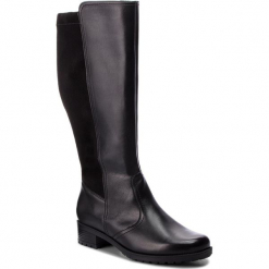Kozaki ARA - 12-49076-71 Schwarz. Czarne bez kategorii marki ara, z materiału, na obcasie. Za 609,00 zł.