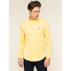 Koszula Polo Ralph Lauren 710654408041. Żółte koszule męskie Polo Ralph Lauren, xxl, bez wzorów, z bawełny, casualowe, polo, bez rękawów. W wyprzedaży za 329,00 zł.