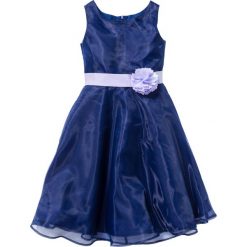 Sukienka na uroczyste okazje bonprix kobaltowy. Niebieskie sukienki dziewczęce bonprix, w paski, z satyny, bez rękawów. Za 109,99 zł.
