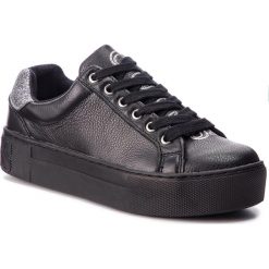 Sneakersy GUESS - FLMEL4 LEA12 BLACK. Czarne sneakersy damskie Guess, z materiału. Za 489,00 zł.