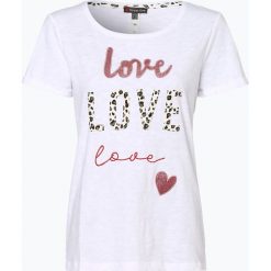 Street One - T-shirt damski, biały. Białe t-shirty damskie Street One, z nadrukiem, z bawełny, street, bez kołnierzyka. Za 129,95 zł.