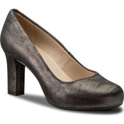 Półbuty UNISA - Numis F17 Mts Plomo Metalics. Czarne półbuty damskie skórzane marki Unisa, eleganckie, na obcasie. W wyprzedaży za 259,00 zł.