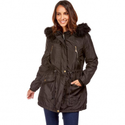 Parka w kolorze czarnym. Czarne parki damskie marki Snowie Collection, s. W wyprzedaży za 159,95 zł.