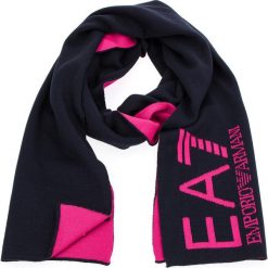 Szal EA7 EMPORIO ARMANI - 285381 8A393 31935 Black Iris 31935. Czarne szaliki damskie marki EA7 Emporio Armani, z materiału. W wyprzedaży za 229,00 zł.