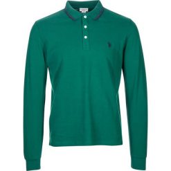 Koszulka polo w kolorze zielonym. Zielone koszulki męskie U.S. Polo Assn., s, z haftami, z bawełny, polo, z długim rękawem, długie. W wyprzedaży za 171,95 zł.