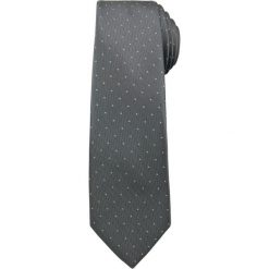 Modny i Elegancki Krawat Alties - Stalowy w Drobny Goszek KRALTS0172. Szare krawaty męskie Alties, bez wzorów, z tkaniny, eleganckie. Za 40,00 zł.
