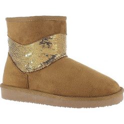 Buty zimowe damskie: Zimowe botki „Carthage” w kolorze jasnobrązowym
