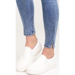 Białe Slip On Ophidian. Białe trampki damskie slip on Born2be, ze skóry. Za 44,99 zł.