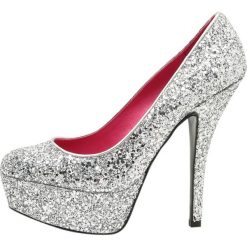 Szpilki: Buffalo Szpilki glitter prata