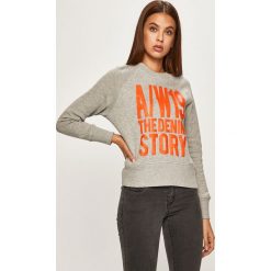 Jacqueline de Yong - Bluza. Niebieskie bluzy damskie Jacqueline de Yong, s, z aplikacjami, z bawełny, bez rękawów, bez kaptura. W wyprzedaży za 79,90 zł.