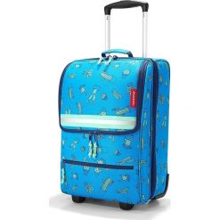 Walizka Trolley Kids XS Cactus Blue. Niebieskie walizki Reisenthel, w kolorowe wzory, z materiału, duże. Za 399,00 zł.