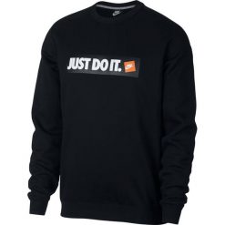 Bluza Nike NSW HBR Crew Fleece (928699-010). Czarne bluzy męskie Nike, m, bez wzorów, z bawełny, bez kołnierzyka, bez rękawów, bez kaptura. Za 159,99 zł.