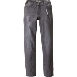 Dżinsy SLIM FIT z wytarciami bonprix szary denim. Szare jeansy męskie relaxed fit marki bonprix, z denimu. Za 59,99 zł.