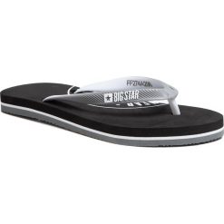 Japonki BIG STAR - FF274A298 Black. Szare klapki damskie BIG STAR, bez wzorów, z tworzywa sztucznego, bez obcasa. Za 49,00 zł.