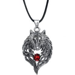 Naszyjniki damskie: etNox Hard and Heavy Wolf Naszyjnik srebrny