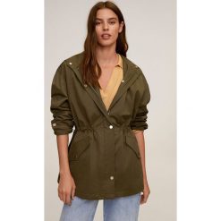 Mango - Parka Funk. Żółte kurtki damskie Mango, xl, bez wzorów, z bawełny, krótkie, z kapturem. W wyprzedaży za 199,99 zł.