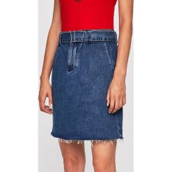 Scotch & Soda - Spódnica. Szare spódniczki damskie Scotch & Soda, na co dzień, s, w paski, z bawełny, casualowe, mini, proste. W wyprzedaży za 269,90 zł.