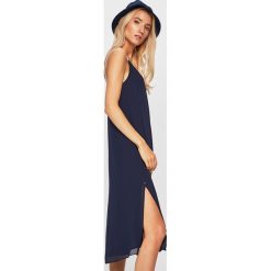 Tommy Jeans - Sukienka. Niebieskie sukienki damskie Tommy Jeans, na co dzień, s, bez wzorów, z poliesteru, casualowe, bez kołnierzyka, bez rękawów, rozkloszowane. Za 429,90 zł.