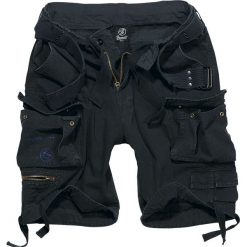 Brandit Savage Vintage Shorts Krótkie spodenki Vintage czarny. Czarne bojówki męskie marki Brandit, xl, z nadrukiem, z bawełny, vintage, krótkie. Za 244,90 zł.