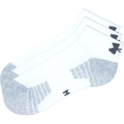 Under Armour HeatGear® 3-pack Skarpetki Biały. Białe skarpetki męskie Under Armour, bez wzorów, z elastanu. Za 59,95 zł.