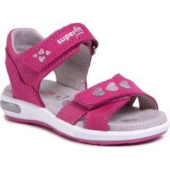 Sandały SUPERFIT - 6-06132-55 M Rosa. Różowe sandały dziewczęce Superfit, ze skóry ekologicznej, bez zapięcia. Za 269,00 zł.