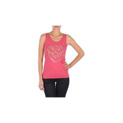 Topy na ramiączkach / T-shirty bez rękawów Freeman T.Porter TUSCOLA COTTON. Różowe bluzki damskie marki Freeman T. Porter, s, bez wzorów, bez kołnierzyka, bez rękawów. Za 175,20 zł.
