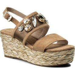 Espadryle ALMA EN PENA - V18416 Suede Sand. Pomarańczowe espadryle damskie marki Alma en Pena, ze skóry, na obcasie. W wyprzedaży za 269,00 zł.