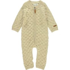Wełniany rampers w kolorze beżowym. Brązowe kombinezony niemowlęce name it boys, bez wzorów, z wełny. W wyprzedaży za 127,95 zł.