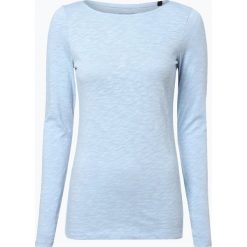 T-shirty damskie: Marc O’Polo – Damska koszulka z długim rękawem, niebieski