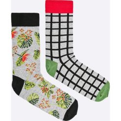 Medicine - Skarpetki African Beauty (2-pack). Szare skarpetki damskie MEDICINE, z bawełny. W wyprzedaży za 15,90 zł.