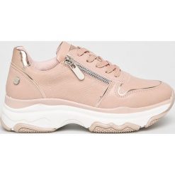 XTI - Buty. Różowe buty sportowe damskie Xti, bez wzorów, ze skóry, sportowe. W wyprzedaży za 119,90 zł.