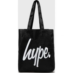 Hype - Torebka. Czarne torebki klasyczne damskie Hype, z nadrukiem, z poliesteru, casualowe, na ramię, duże, z nadrukiem, bez dodatków. W wyprzedaży za 69,90 zł.