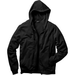 Bluza rozpinana z kapturem bonprix czarny. Czarne bluzy męskie bonprix, s, bez wzorów, z dzianiny, z kapturem, bez rękawów, z kapturem. Za 74,99 zł.