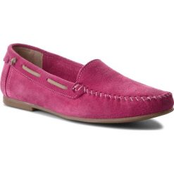 Mokasyny FILIPE - 8130 Pink. Różowe mokasyny damskie marki Filipe, ze skóry, na obcasie. W wyprzedaży za 169,00 zł.