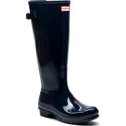 Kalosze HUNTER - Org Back Adjust Glos WFT1001RGL Navy. Niebieskie kalosze damskie Hunter, z aplikacjami, z tworzywa sztucznego. W wyprzedaży za 349,00 zł.