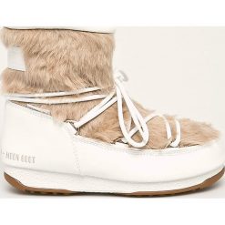 Moon Boot - Śniegowce Monaco Low Fur Wp 2. Czarne śniegowce damskie Moon Boot, z gumy, bez zapięcia. W wyprzedaży za 649,90 zł.