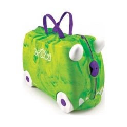 Trunki Kufer na kółkach dinozaur. Walizki Trunki, bez wzorów, sportowe. W wyprzedaży za 167,00 zł.