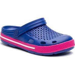 Klapki COQUI - Lindo 6413 New Royal/Fuchsia. Niebieskie klapki damskie Coqui, bez wzorów, z tworzywa sztucznego, bez obcasa. W wyprzedaży za 69,00 zł.