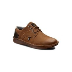 LASOCKI FOR MEN MI229-17150. Pomarańczowe półbuty męskie Lasocki For Men, bez wzorów, ze skóry, bez zapięcia. Za 179,99 zł.