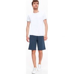 T-shirty męskie: T-SHIRT MĘSKI Z ELEMENTAMI NADRUKU W PALMY