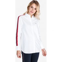 Tommy Hilfiger Amber Koszula Biały. Białe bluzki damskie TOMMY HILFIGER, xs, bez wzorów, z bawełny, bez kołnierzyka, z długim rękawem. Za 474,95 zł.